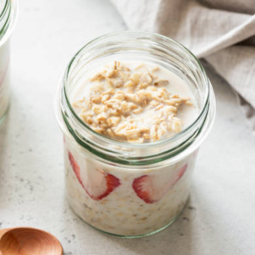 Strawberry & Apple High-Protein Overnight Oats