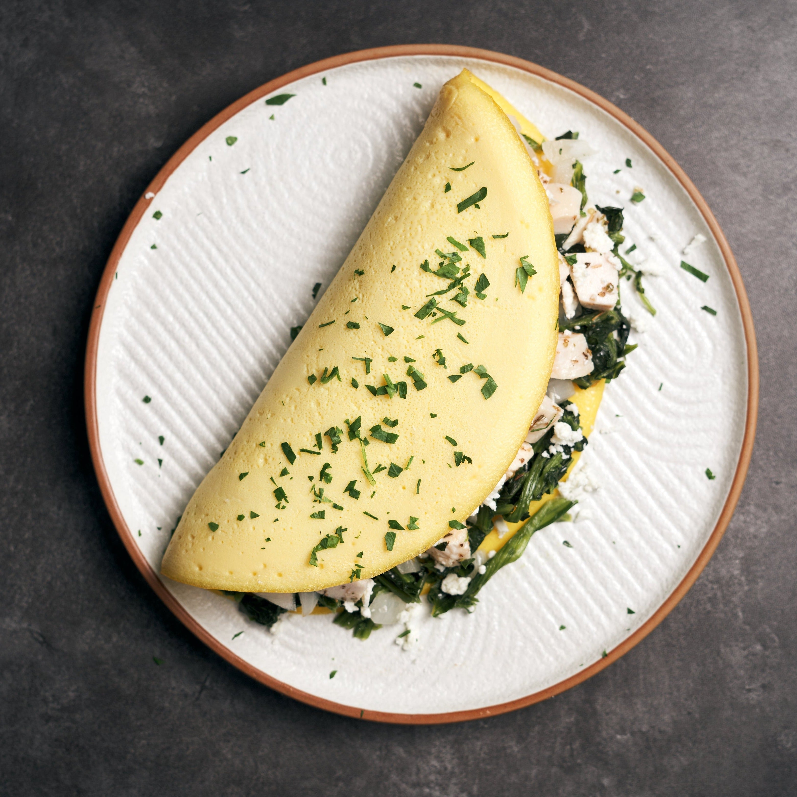 Spinach and Feta Omelette Nutrition Kitchen HK