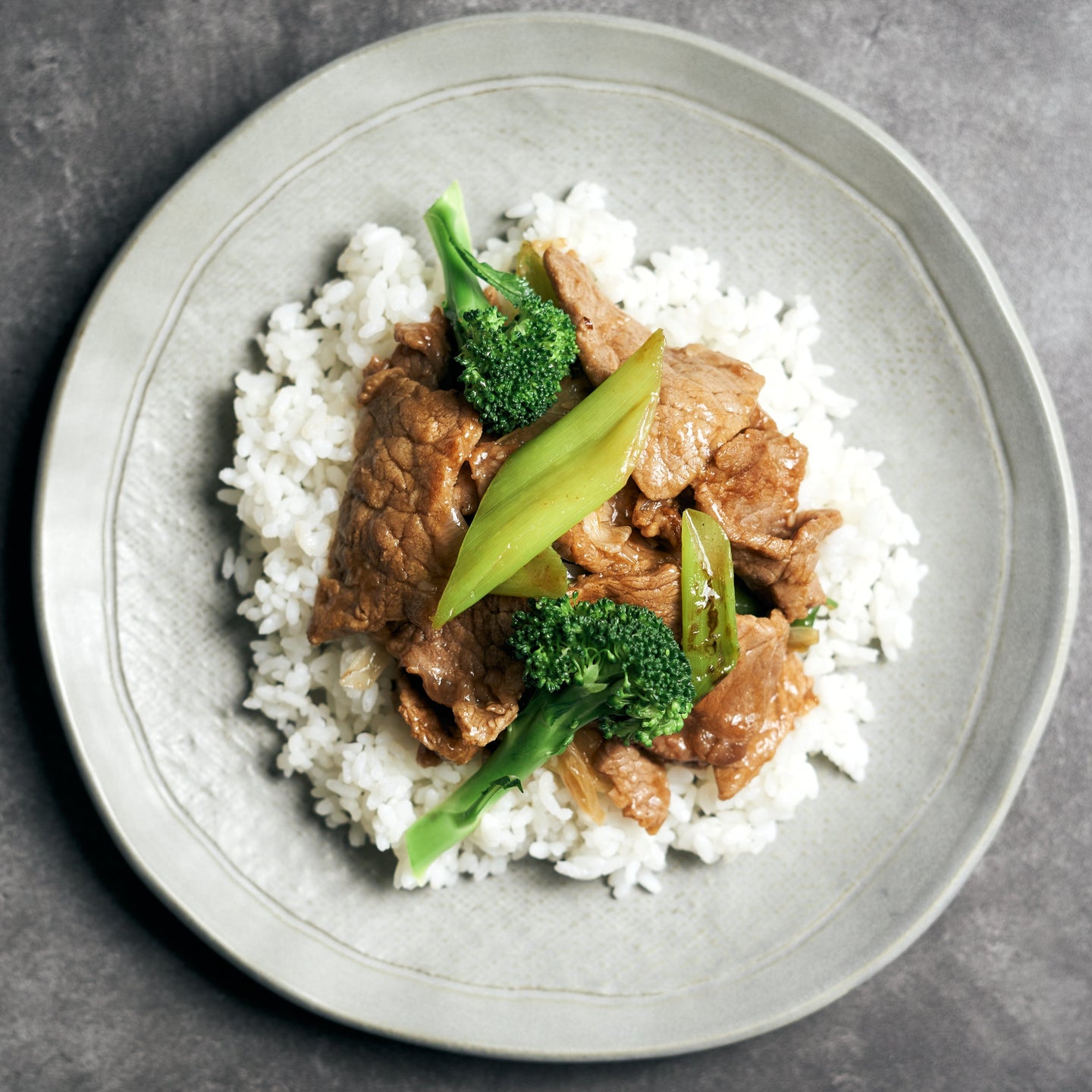 Mongolian Style Beef with Broccoli Stir Fry & Jasmine Rice