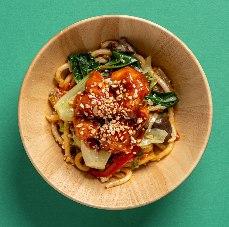 Lean Korean BBQ Chicken with Bok Choy, Shiitake Mushrooms, Cabbage & Kimchi (Signature)