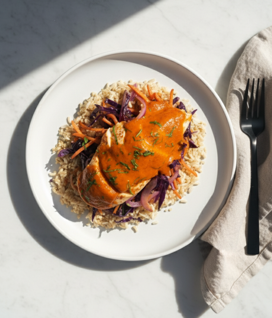 Chicken a la Romana with Mixed Roasted Vegetables